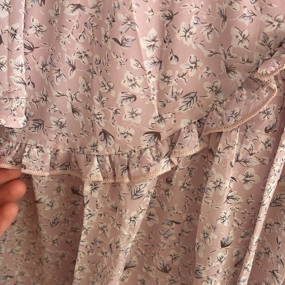 FSL Apparel Floral Pink Midi Dress - Picture 3 of 5